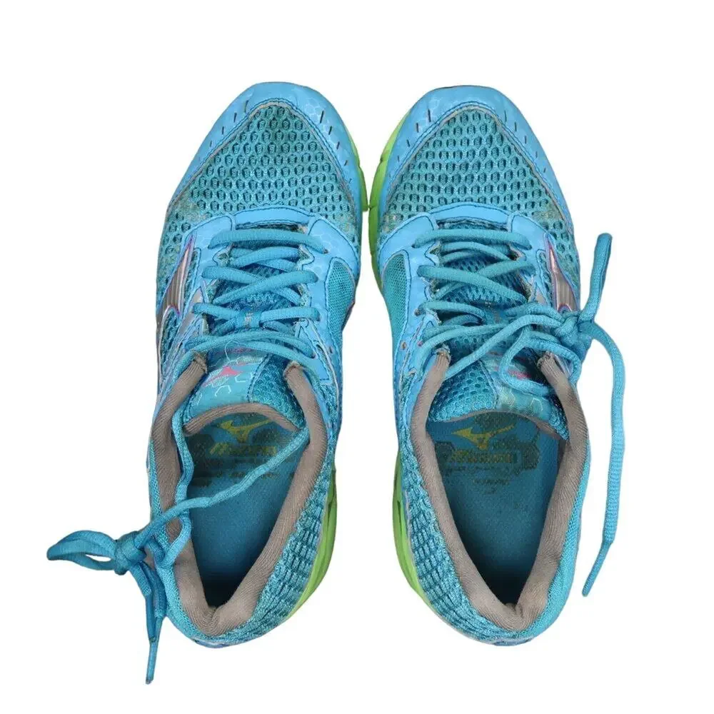 Mizuno Shoes Womens 8 Athletic Running Wave Inspire 9 Sport Trainer Active Blue